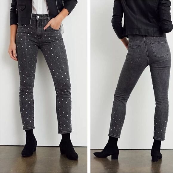 Anthropologie Denim - Anthropologie Pilcro and the Letterpress Beaded High Rise Slim Jeans NEW Size 27